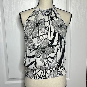 Sienna Sky Black and White Floral Blouse